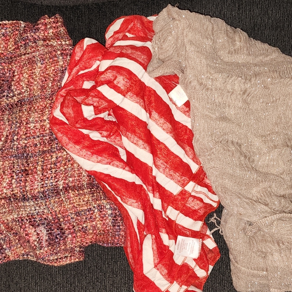 Three scarves